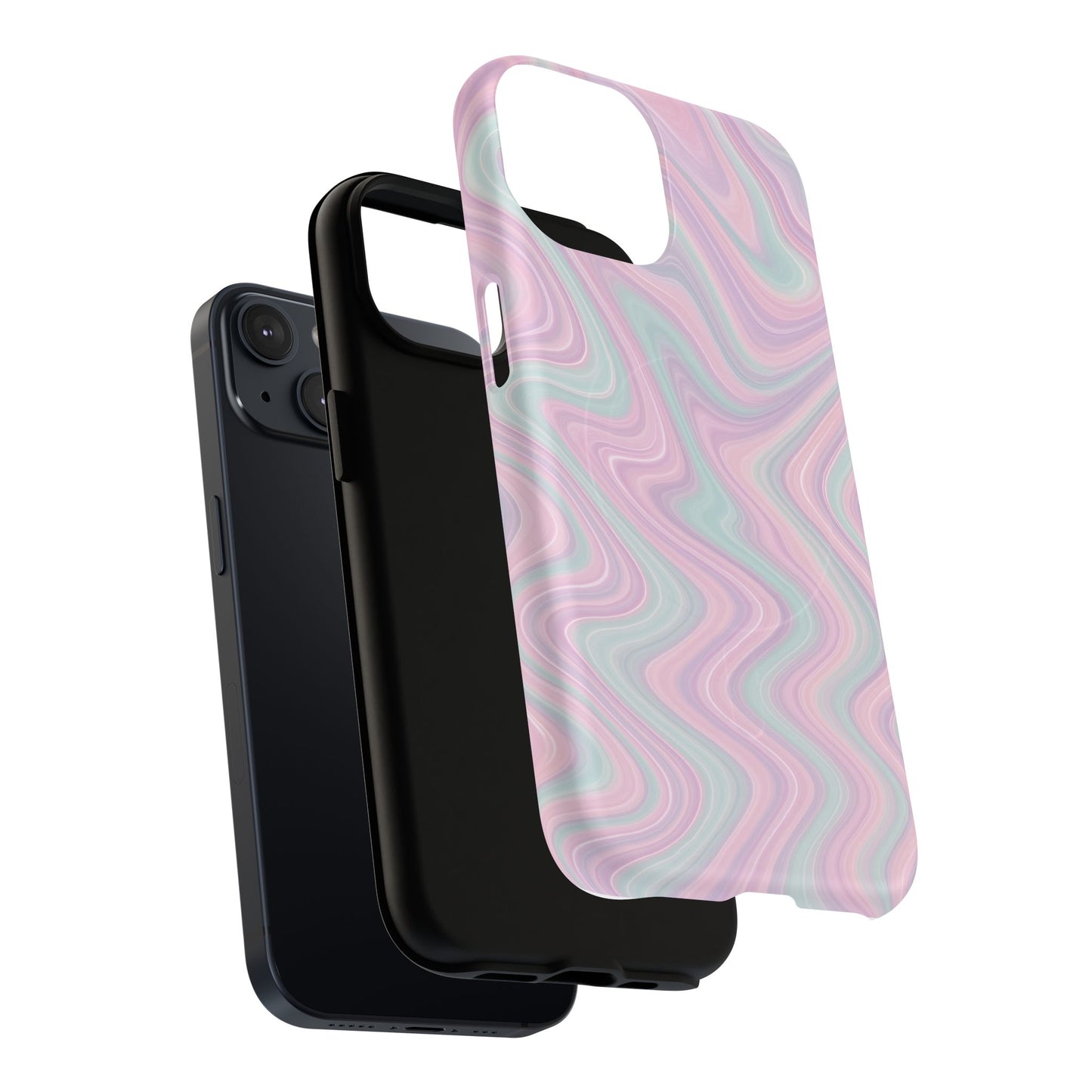 Colorful Marble Pastel Swirl iPhone Case | MagSafe