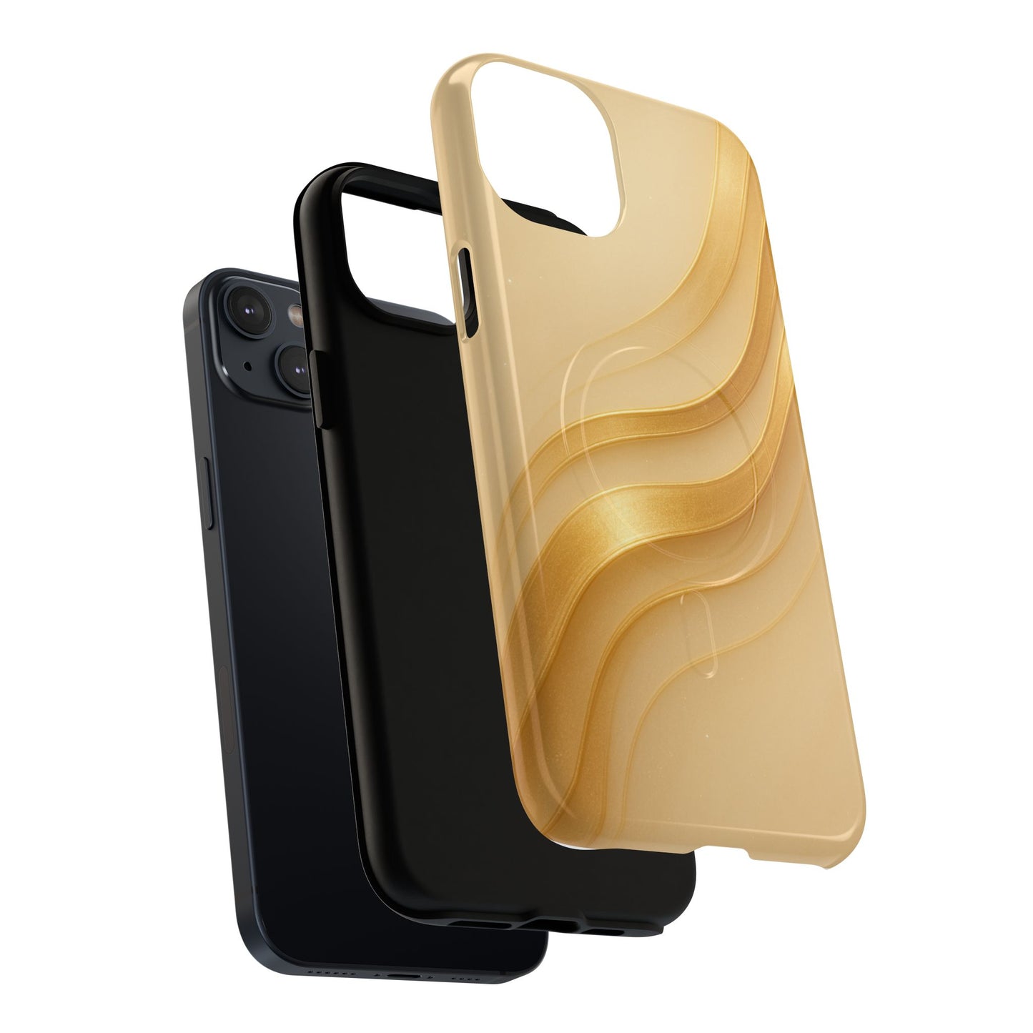 Luxury Series Golden Aura iPhone Case compatible with MagSafe