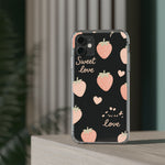 Sweet Love Strawberry Clear iPhone Case | MagSafe  Shamo's