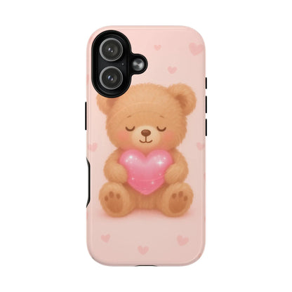 Heart Hug Teddy Bear iPhone Case – with MagSafe - Shamo's