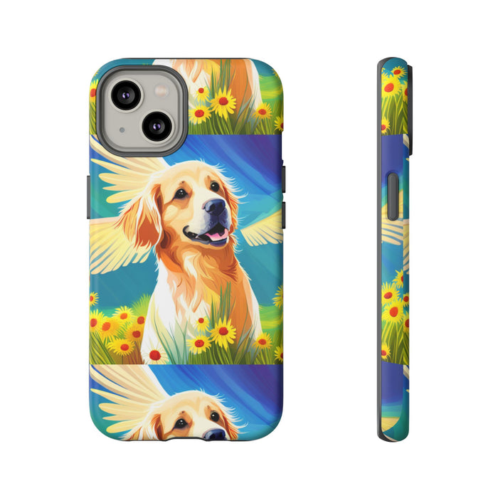 Tough Cases Golden Retriever with Wings Phone case