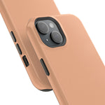Peach Sorbet Solid Color MagSafe-Compatible Impact-Resistant iPhone Case