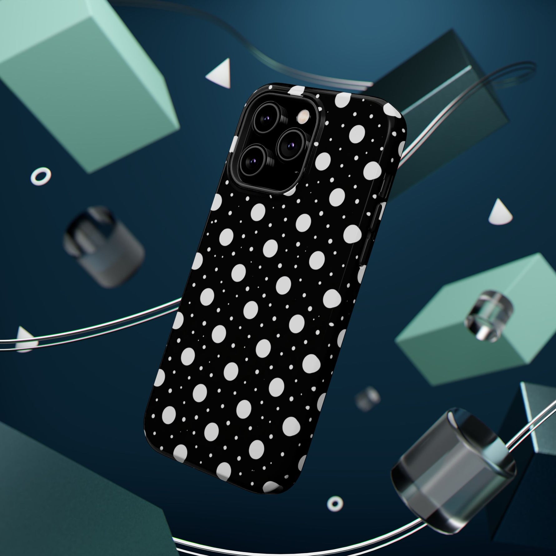 Polka Dot Impact-Resistant iPhone Case | MagSafe