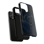 Midnight Marble iPhone Case with MagSafe - iPhone 17 / Glossy - Shamo's