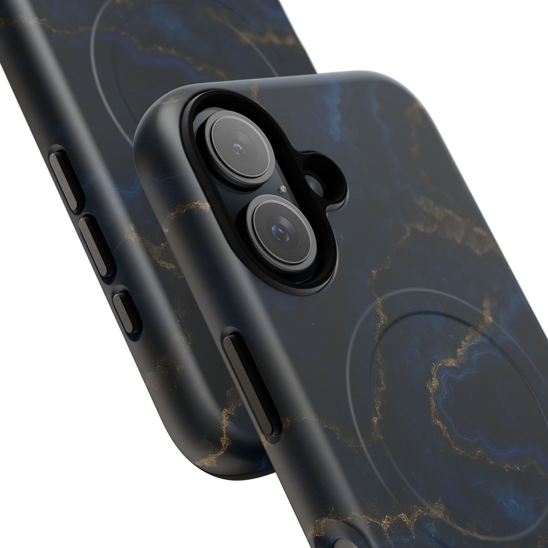 Midnight Marble iPhone Case with MagSafe - iPhone 17 / Glossy - Shamo's