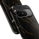 Black Marble Tough iPhone Case  Shamo's