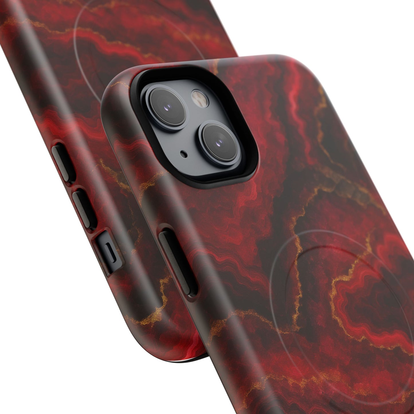 Red Marble iPhone Case with MagSafe