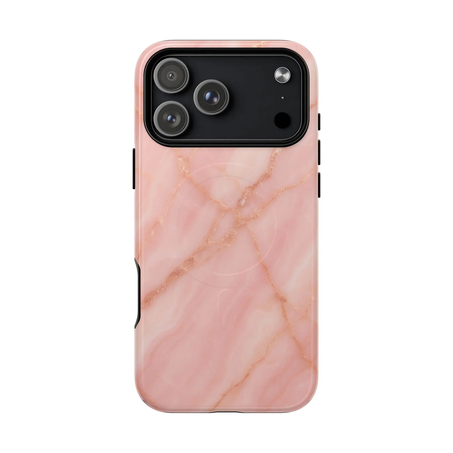 Blush Pink Marble iPhone Case with MagSafe - Shamo's
