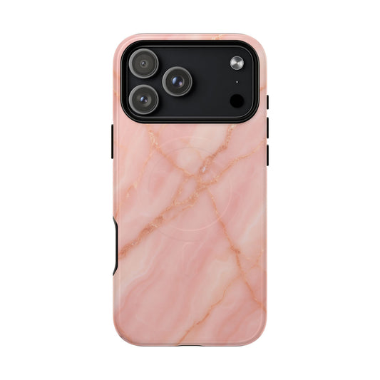 Blush Pink Marble iPhone Case with MagSafe - Shamo's