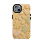 Heart & Snowflake Holiday iPhone Case — compatible with MagSafe - Shamo's