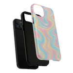 Rainbow Marble Swirl iPhone Case with MagSafe - Shamo's