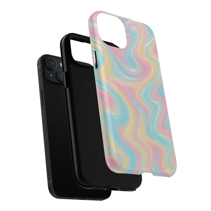 Rainbow Marble Swirl iPhone Case with MagSafe - Shamo's