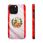 Peru Flag Magnetic Impact-Resistant Phone Case, Protective Patriotic Design, MagSafe Compatible - iPhone 14 Pro Max / Matte - Shamo's