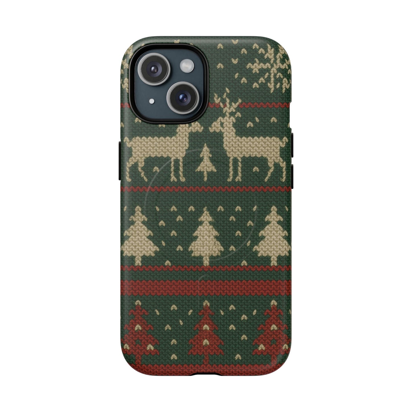 Holiday Knit Reindeer MagSafe Tough iPhone Case