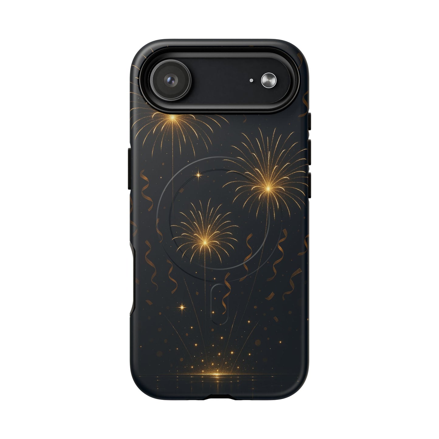 Gold Fireworks Celebration iPhone Case with MagSafe - Shamo's