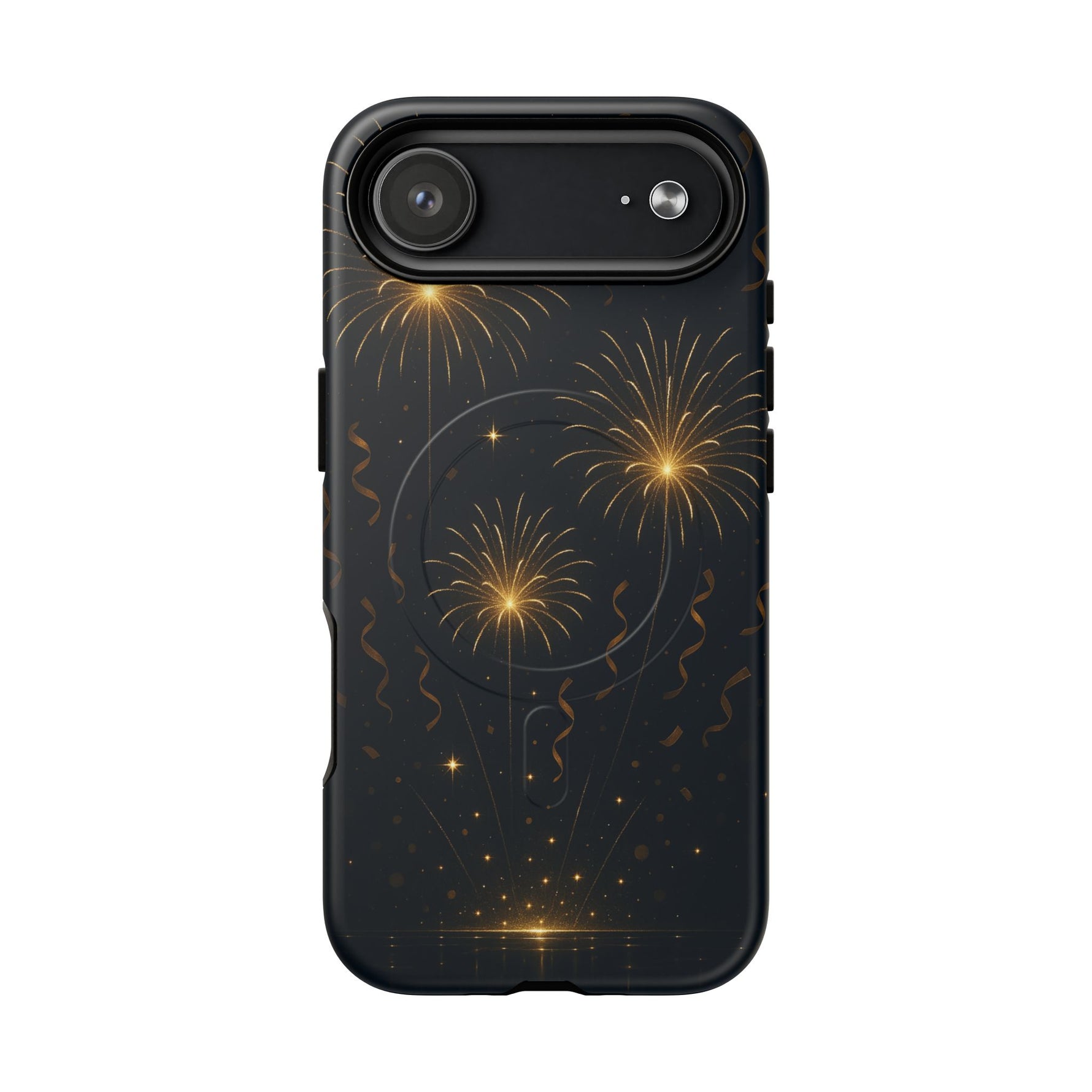Gold Fireworks Celebration iPhone Case with MagSafe - Shamo's