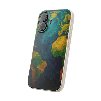 Biodegradable Phone Case — Earth Illustration Eco-Friendly Case  Shamo's