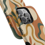 Abstract Earth-Tone Impact iPhone Case — MagSafe  Shamo's