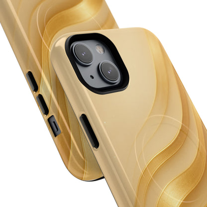 Luxury Series Golden Aura iPhone Case compatible with MagSafe