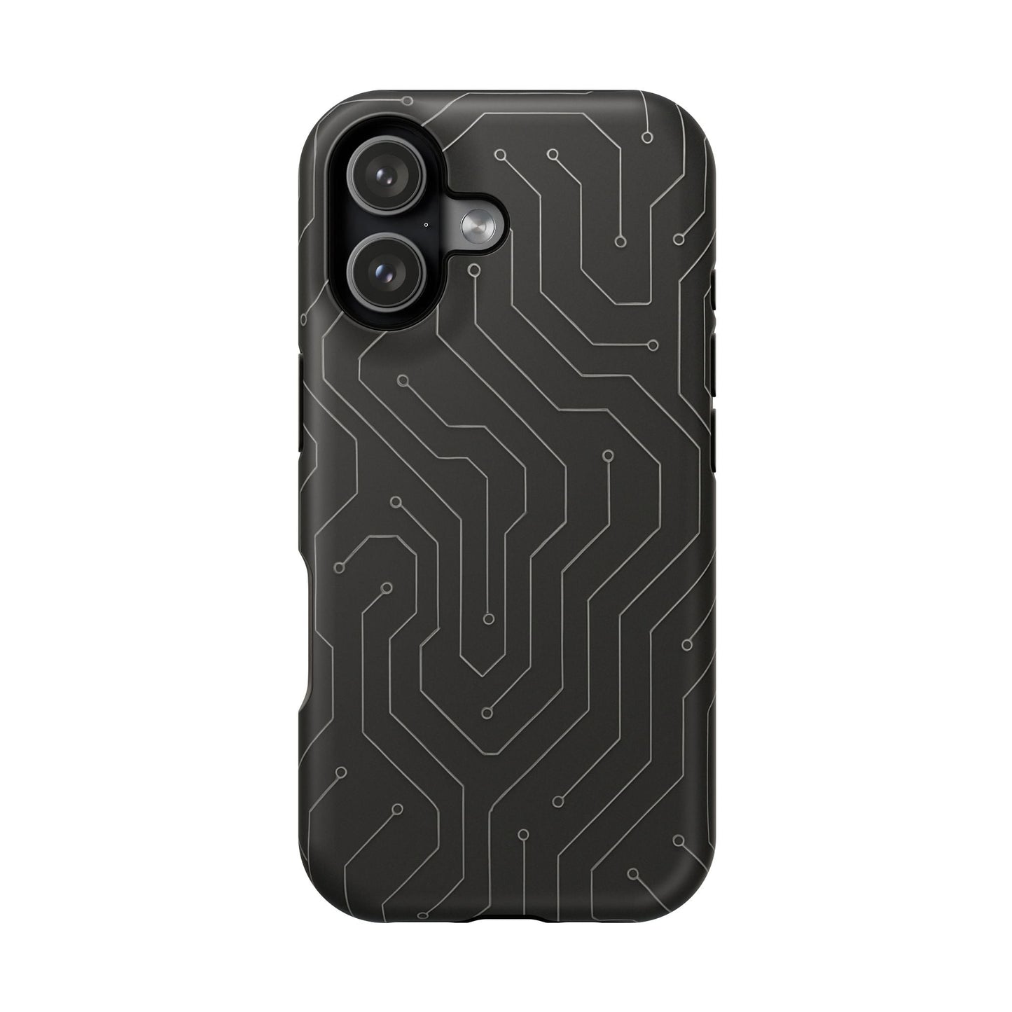 Black Circuit Board Design iPhone Case | MagSafe  Shamo's iPhone 17 / Matte