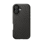 Black Circuit Board Design iPhone Case | MagSafe  Shamo's iPhone 17 / Matte