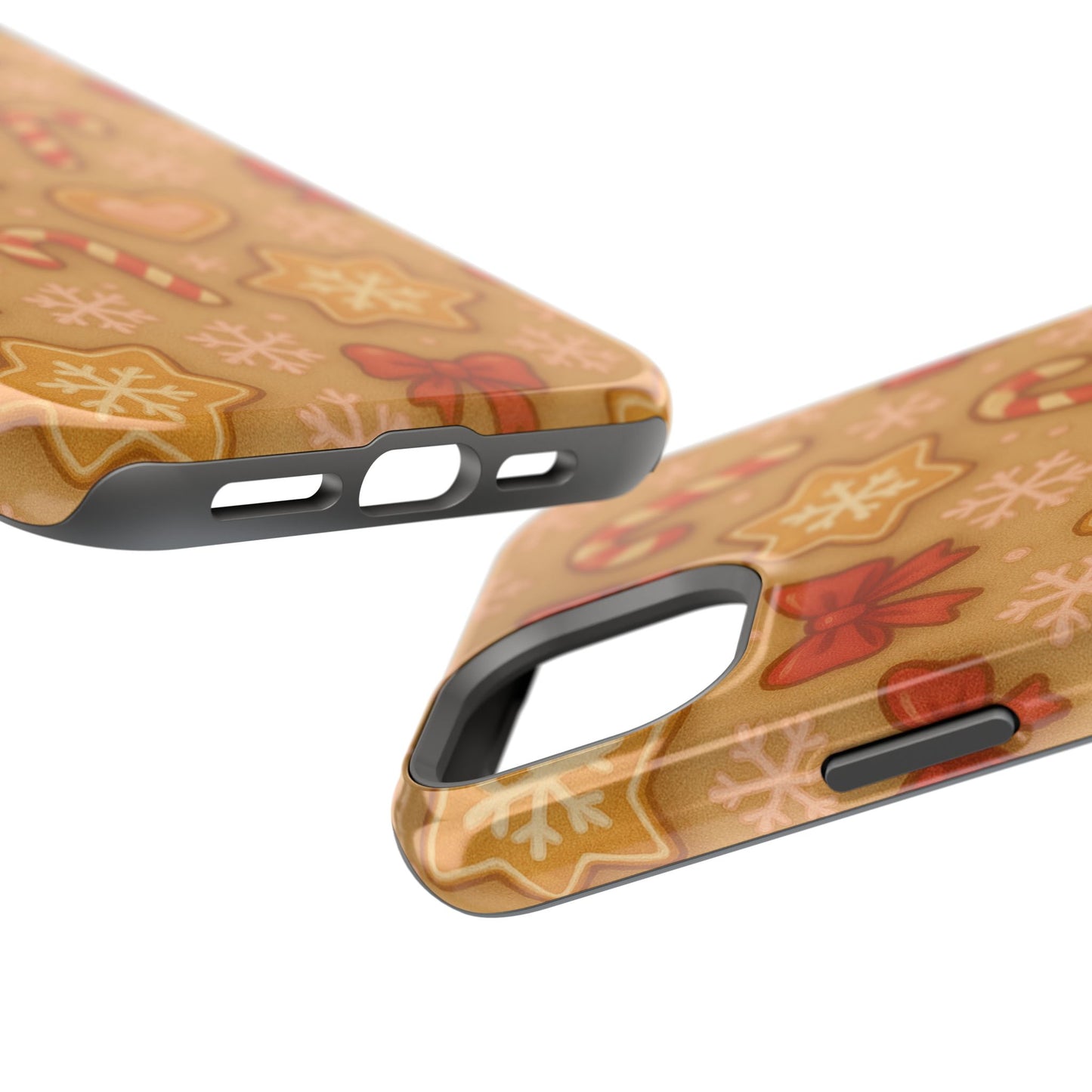 Candy Cane & Gingerbread Holiday iPhone Case — Impact-Resistant