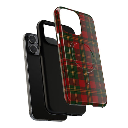 Plaid Holiday iPhone Case — Red & Green Tartan (MagSafe compatible)