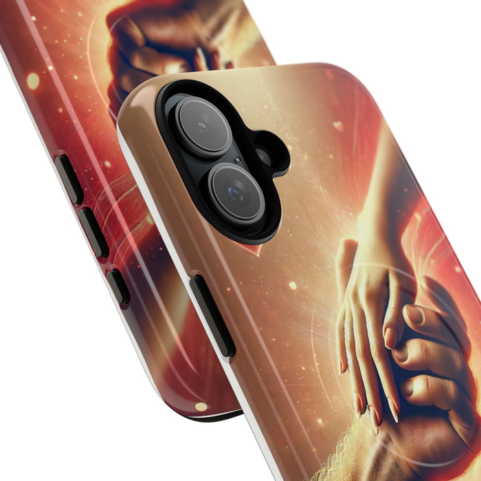 Magnetic Phone Case - Hands in Love Design - Compatible with MagSafe