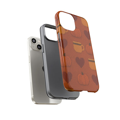 Fall Pumpkin & Coffee iPhone Case