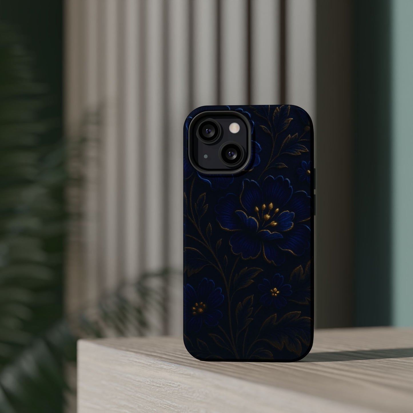 3D Velvet Night Flower iPhone Case | MagSafe