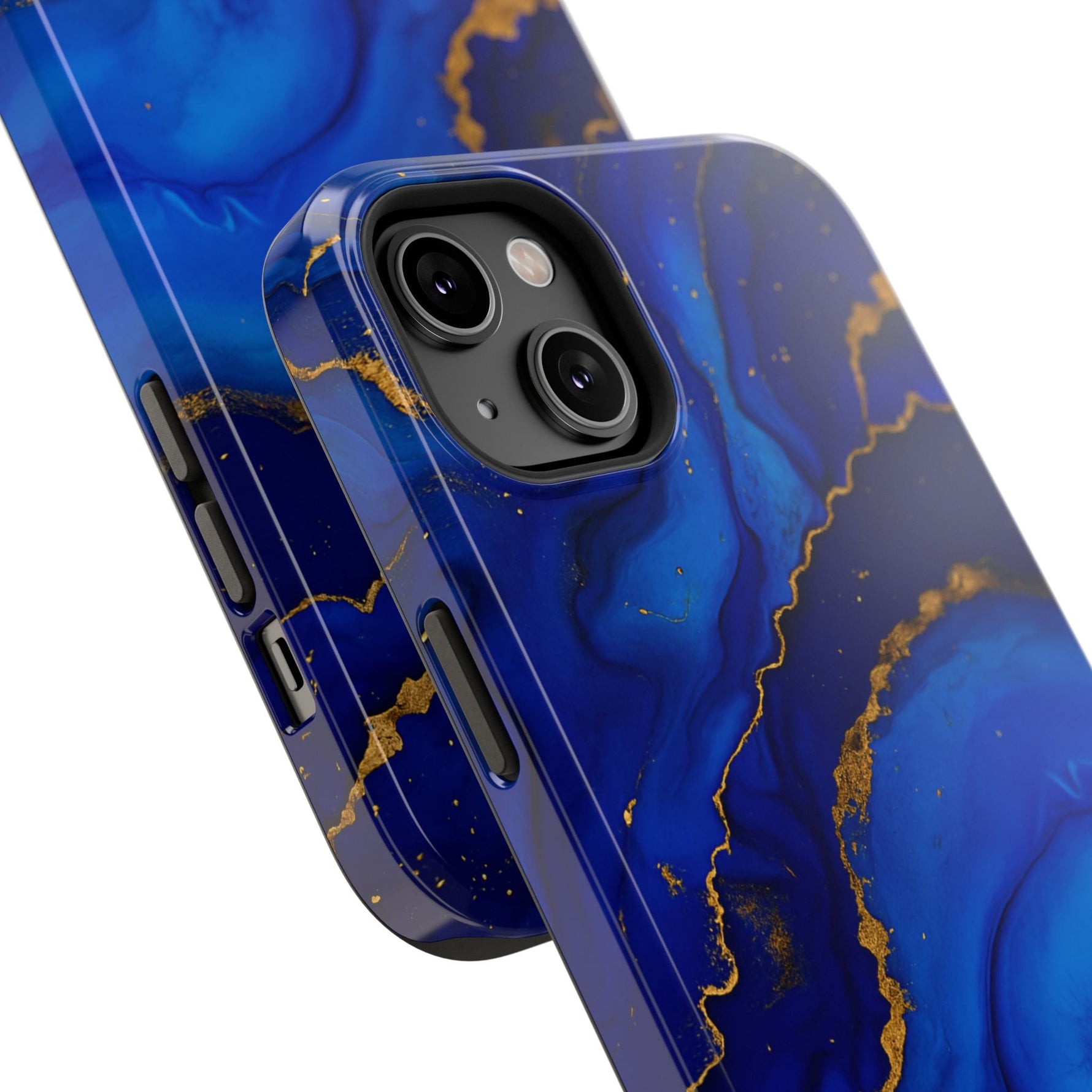Blue Gold Marble Phone Case  Shamo's