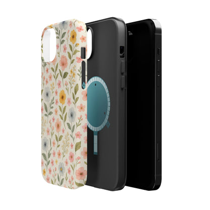 Floral Garden Impact iPhone Case with MagSafe compatibility  Shamo's