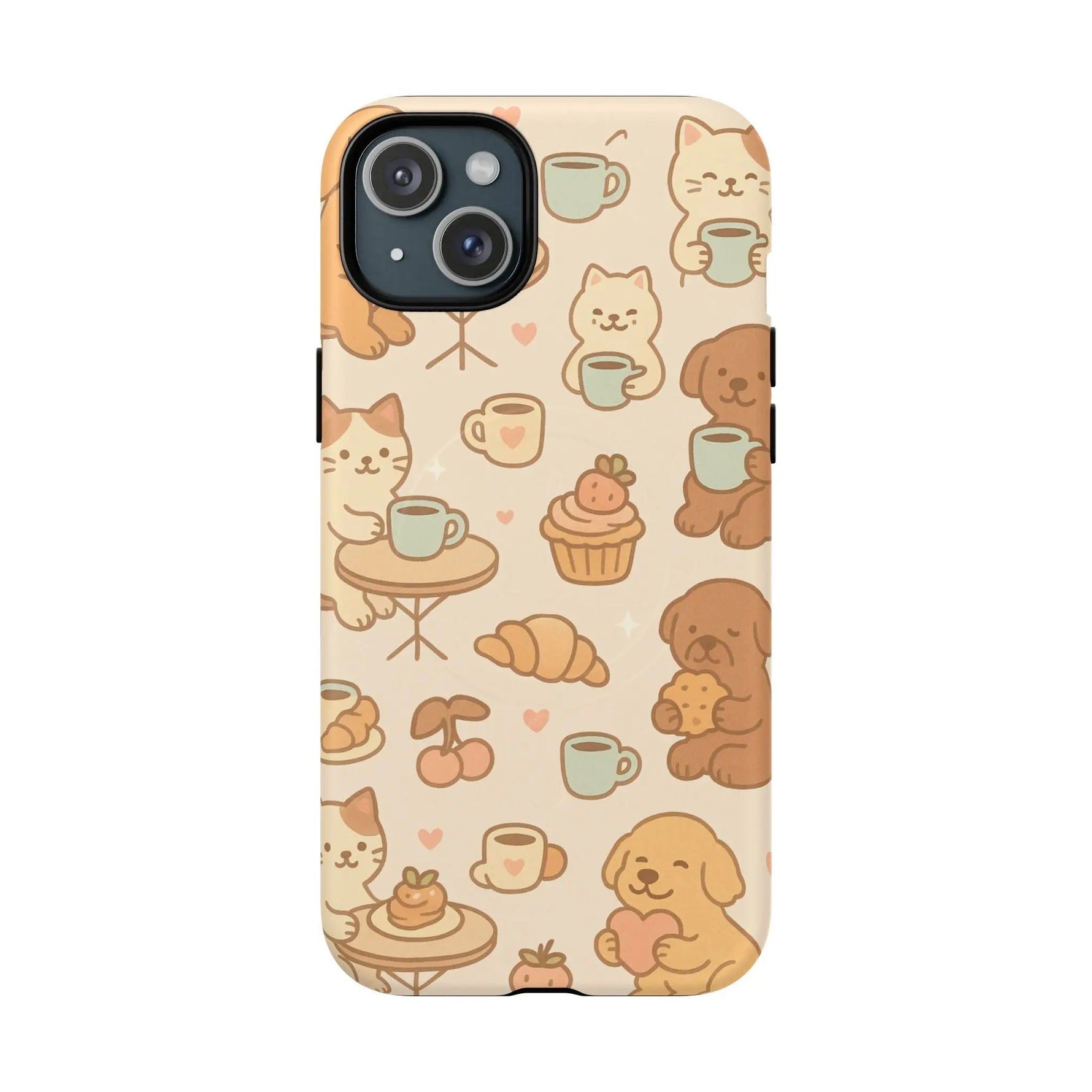 Coffee Cats & Dogs Phone Case with MagSafe - Shamo's
