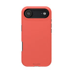 Coral Flame (Red) Solid Color MagSafe Compatible Impact-Resistant iPhone Case | Slim Magnetic Protective Cover