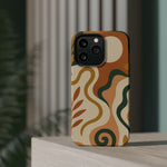 Abstract Earth-Tone Impact iPhone Case — MagSafe  Shamo's