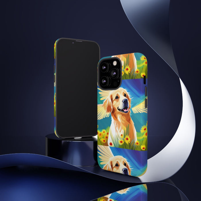 Tough Cases Golden Retriever with Wings Phone case