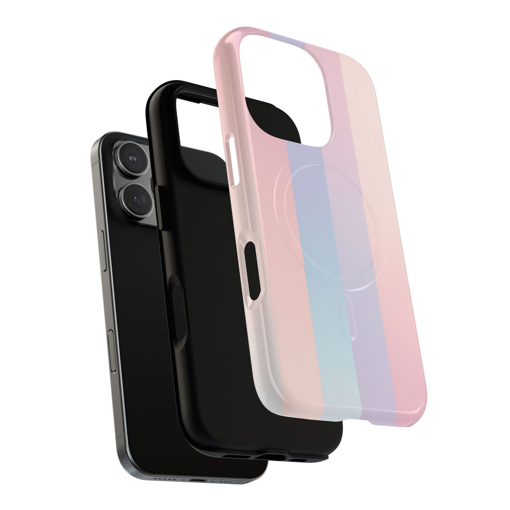 Pastel Stripe Blend Case for iPhone | MagSafe - Shamo's