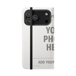 Personalized Flip Wallet Phone Case – Custom Photo & Text Wallet Cover