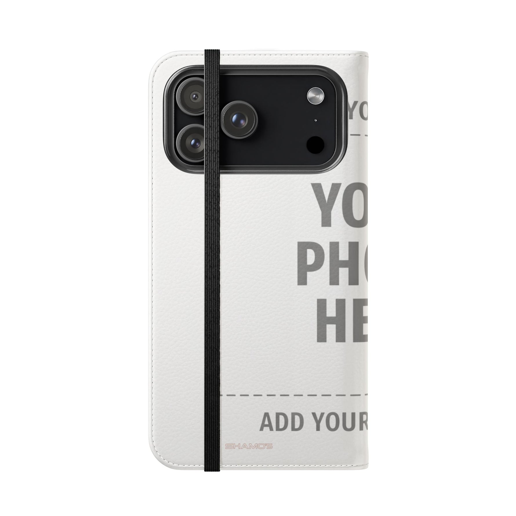 Personalized Flip Wallet Phone Case – Custom Photo & Text Wallet Cover