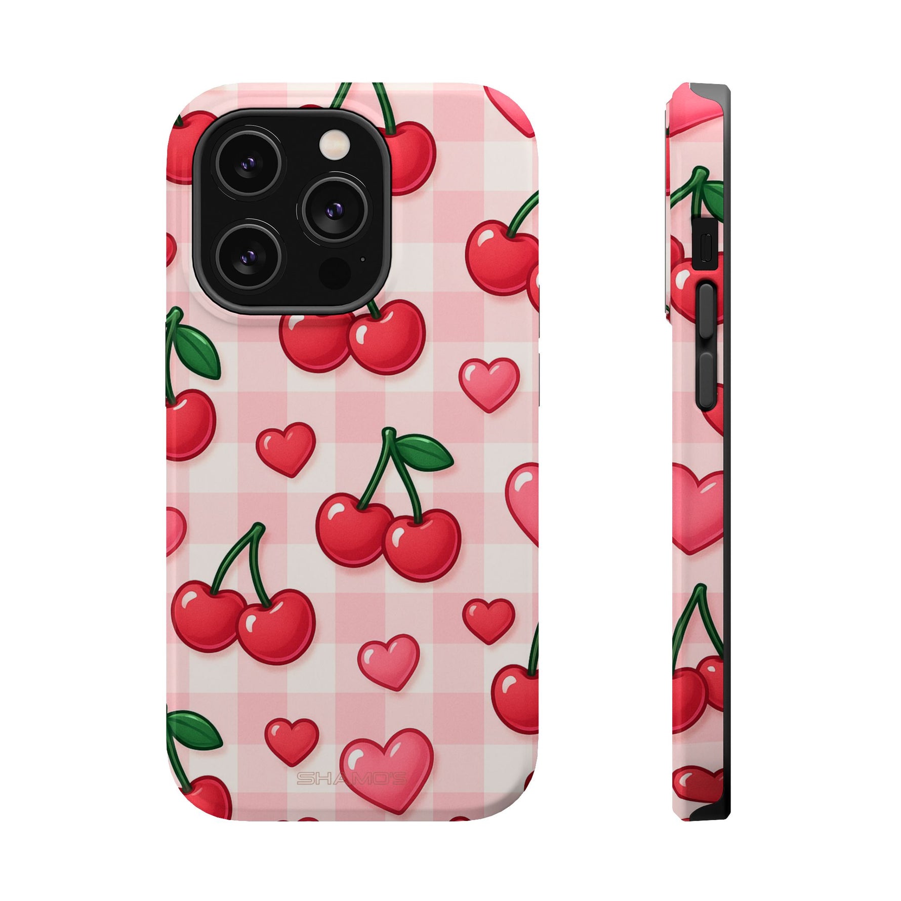 Y2K Cherries & Hearts iPhone Case | MagSafe