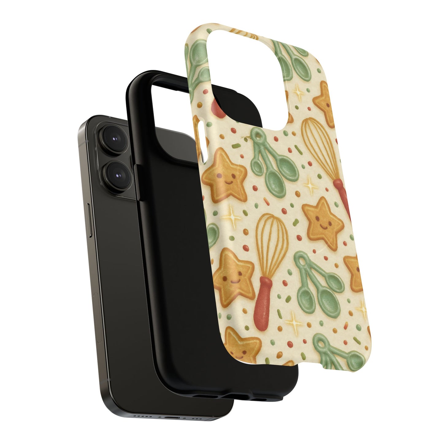Baking Holiday iPhone Case — Cute Whisk & Cookie Pattern | compatible with MagSafe