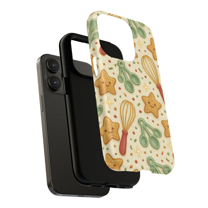 Baking Holiday iPhone Case — Cute Whisk & Cookie Pattern | compatible with MagSafe