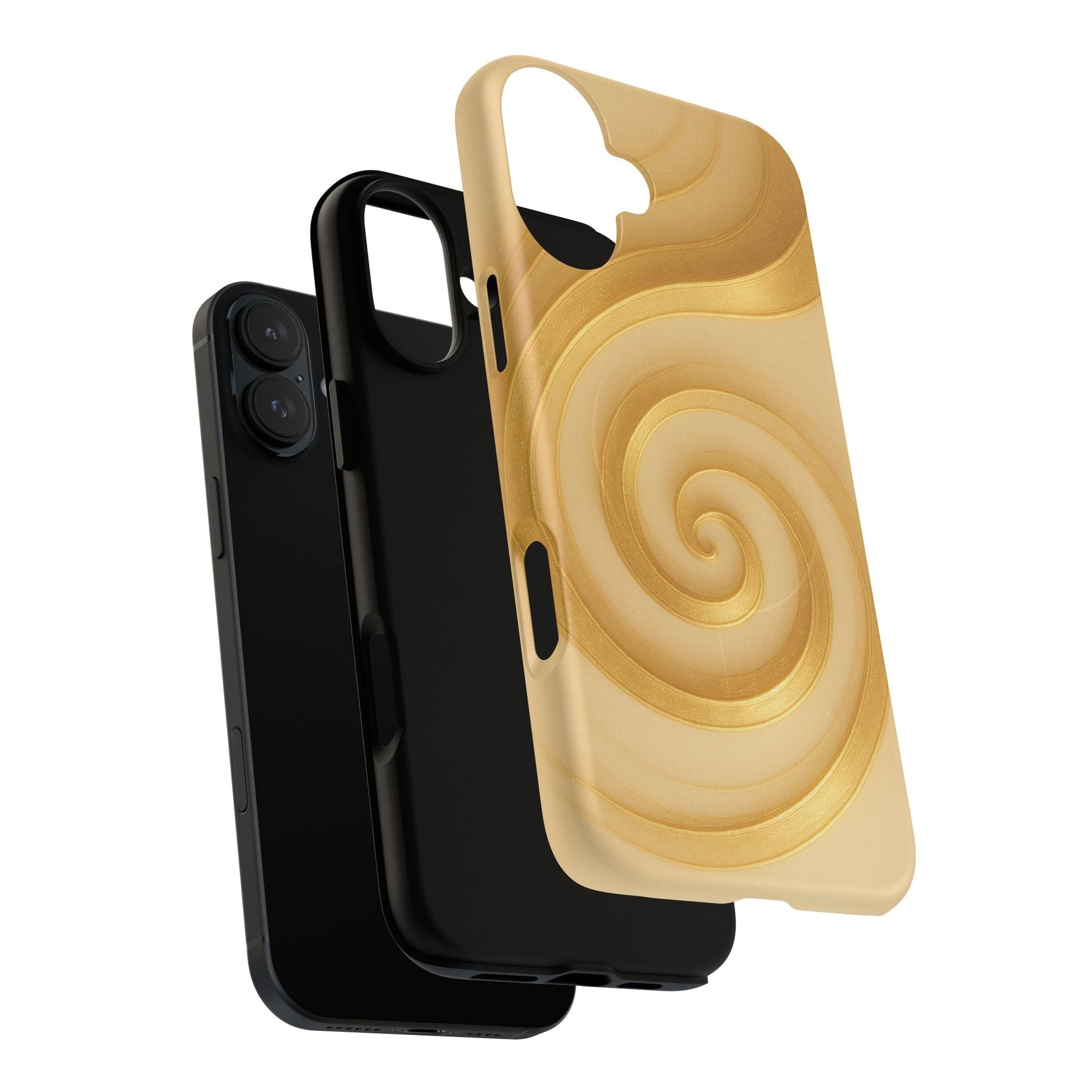 Luxury Series Swirl Gold iPhone Case compatible with MagSafe  Shamo's