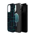 Neon Grid Magnetic Impact-Resistant iPhone Case | MagSafe compatible  Shamo's
