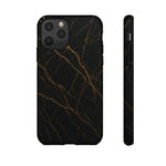 Black Marble Tough iPhone Case - Shamo's