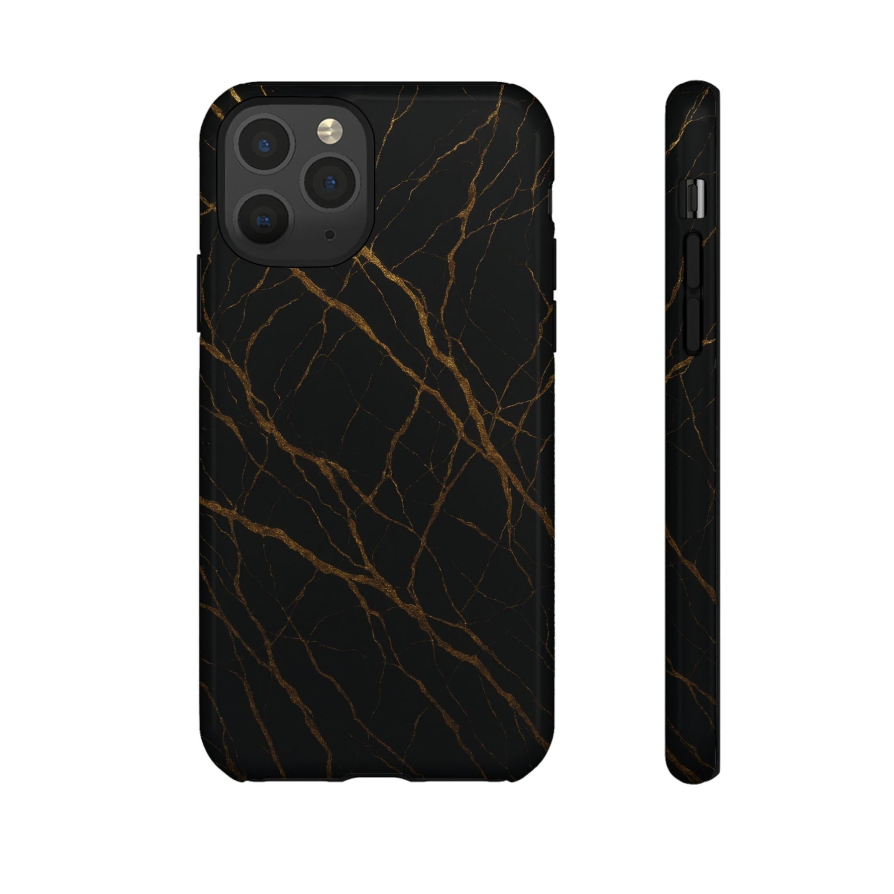 Black Marble Tough iPhone Case - Shamo's