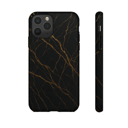Black Marble Tough iPhone Case - Shamo's