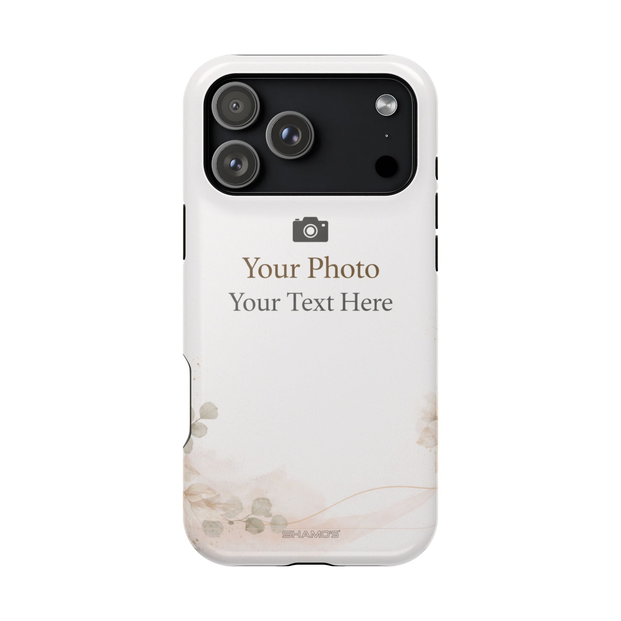 Personalizable Impact-Resistant Phone Case — Add Photo & Text - iPhone 17 Pro Max / Glossy / Without gift packaging - Shamo's