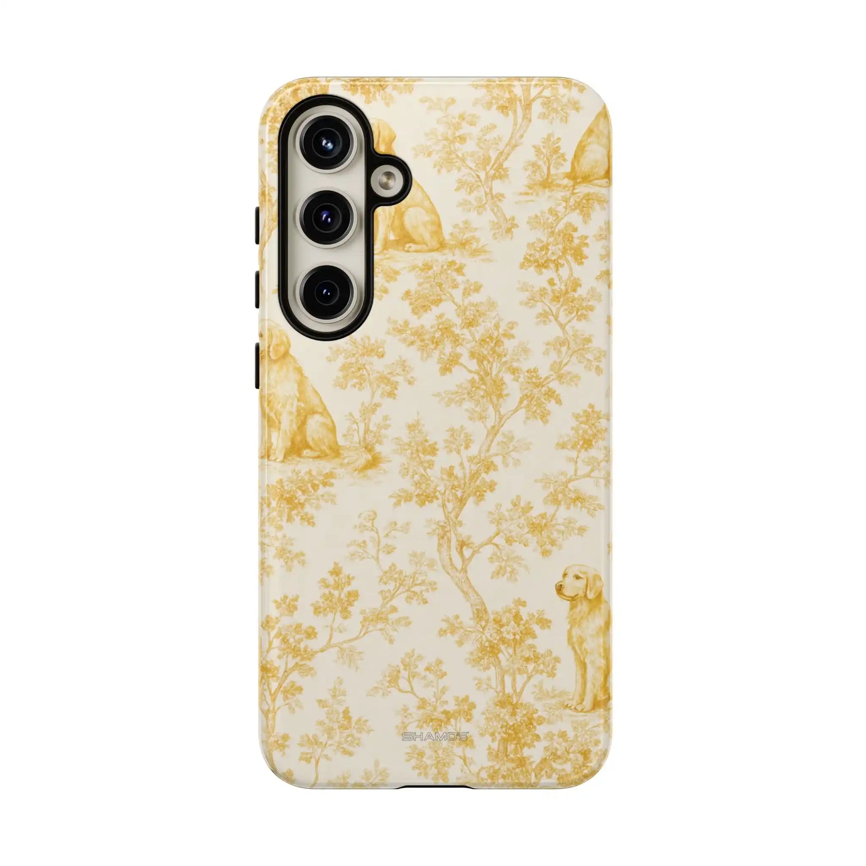 Golden Retriever Pattern Phone Case — Impact Resistant Tough Cases