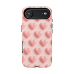 Baby Pink Pearl Hearts 3D iPhone Case | MagSafe - Shamo's
